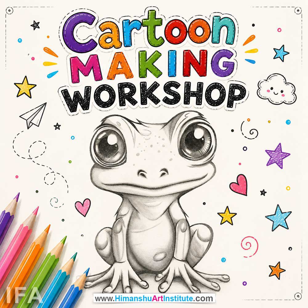 Cartoon Making Workshop for Kids and Children Cartoon Making Workshop for Kids and Children in Delhi, Online Cartoon Making Workshp for Kds, Best Art & Craft Workshop for Children near Me
