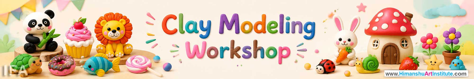 Clay Modeling Workshop for Kids and Children in Delhi, Clay Modeling Workshop for Kids Near Me, Art & Craft Workshop for Children, Art & Craft Workshop for Kids, Himanshu Art Institute
