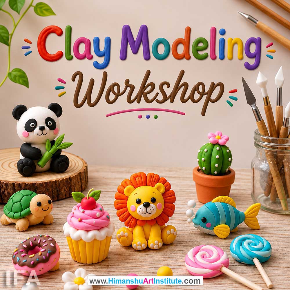 Clay Modeling Workshop for Kids and Children Clay Modeling Workshop for Kids and Children in Delhi, Online Clay Modeling Workshp for Kds, Best Art & Craft Workshop for Children near Me