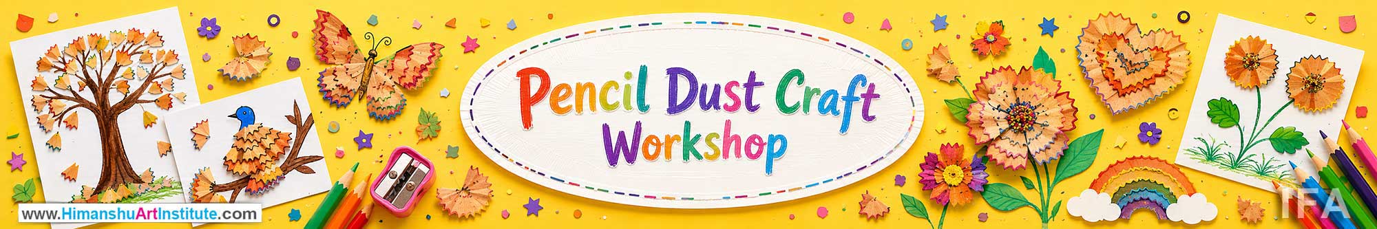 Pencil Dust Craft Workshop for Kids and Children in Delhi, Pencil Dust Craft Workshop for Kids Near Me, Art & Craft Workshop for Children, Art & Craft Workshop for Kids, Himanshu Art Institute