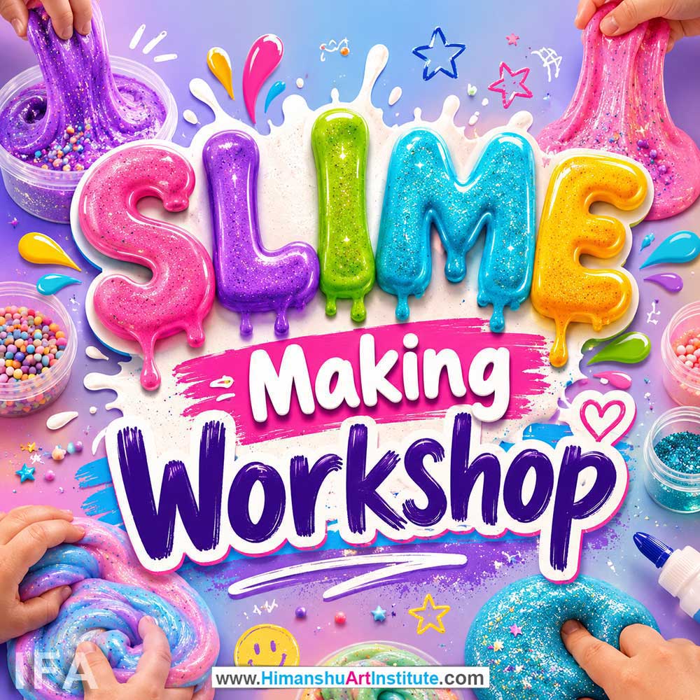 Slime Making Workshop for Kids and Children Slime Making Workshop for Kids and Children in Delhi, Online Slime Making Workshp for Kds, Best Art & Craft Workshop for Children near Me