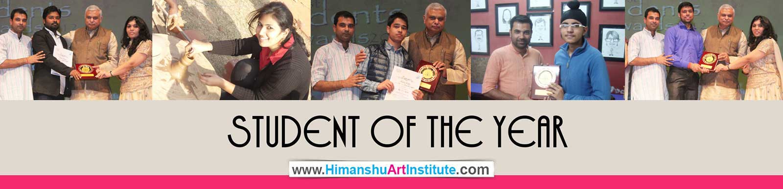 Students of the Year - Rajesh Kumar was Awarded Best Student for Fine Arts 2011 at Himanshu Art Institute