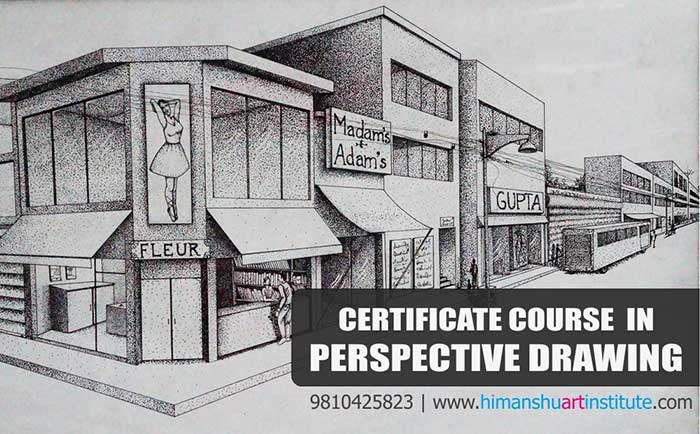 Professional Certificate Course in Perspective Drawing, Perspective Drawing Classes, Perspective Drawing Course, Sketching Classes for Interior Designers, Perspective Drawing Classes for Designing Students