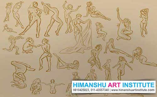 Life Drawing Classes in Delhi, Online Life Drawing Classes, Live Sketching Classes, Certificate Life Drawing Course, Live Portrat Drawing Classes, Live Model Drawing, Live Model Study Classes, Online Best Life Drawing Classes in Delhi, India