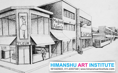 Perspective Drawing Classes in Delhi, Online Perspective Drawing Classes, Perspective Drawing Course, Perspective Drawing Classes for Interior Designer, Drawing Classes in Delhi, Online Best Perspective Drawing Classes in Delhi, India