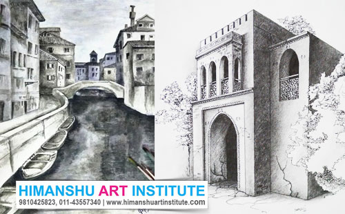 Perspective Drawing Classes in Delhi, Online Perspective Drawing Classes, Perspective Drawing Course, Perspective Drawing Classes for Interior Designer, Drawing Classes in Delhi, Online Best Perspective Drawing Classes in Delhi, India