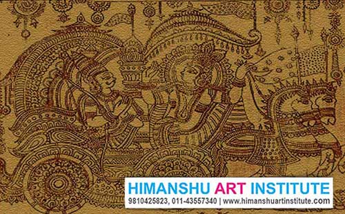 Kalamkari Painting Classes, Kalamkari Art Classes, Kalamkari Painting Certificate Course, Indian Traditional Art, Indian Folk Art, Indian Art Courses for Foreigners, Kalamkari Painting Classes for Foreigners