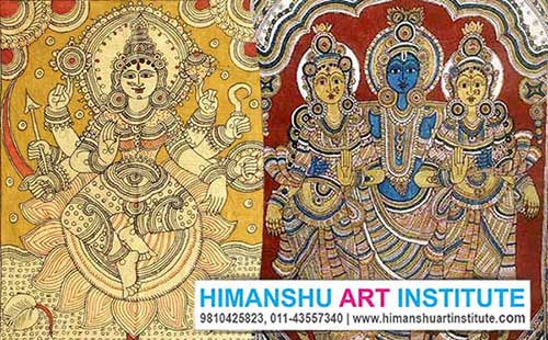 Kalamkari Painting Classes, Kalamkari Art Classes, Kalamkari Painting Certificate Course, Indian Traditional Art, Indian Folk Art, Indian Art Courses for Foreigners, Kalamkari Painting Classes for Foreigners