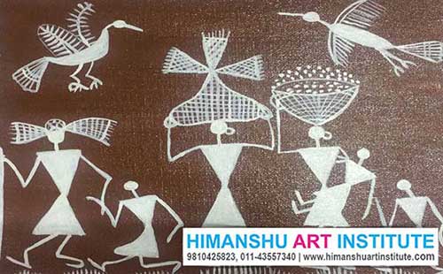 Warli Painting Classes, Warli Art Classes, Warli Painting Certificate Course, Indian Traditional Art, Indian Folk Art, Indian Art Courses for Foreigners, Warli Painting Classes for Foreigners