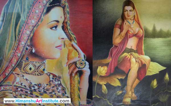 Online Professional Certificate Course in Coloured Pencil Drawing, Colour Pencil Shading Classes, Pencil Color Drawing Classes, Coloured Pencil Drawing Course in Delhi, Online Best Colored Pencil Drawing Classes in Delhi, India