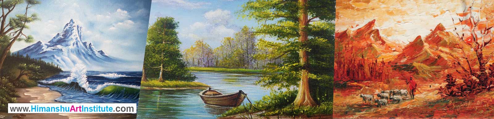 Certificate Course in Landscapes Painting, Online Landscape Painting Classes, Landscape Painting Course in Delhi, India