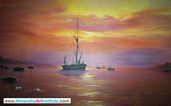 Online Professional Certificate Course in Landscapes Painting, Landscapes Painting Classes in Delhi, Online Certificate Classes, Landscape Drawing Classes, Nature Drawing, Online Best Landscape Painting Classes in Delhi, India