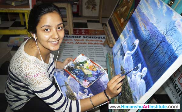 Online Professional Certificate Course in Oil & Acrylic Painting, Oil & Acrylic Painting Classes in Delhi, Oil Painting Classes, Acrylic Painting Classes, Online Best Oil & Acrylic Painting Classes in Delhi, India