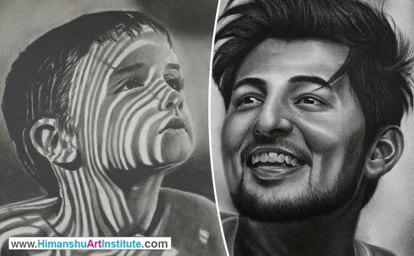 Online Professional Certificate Course in Pencil Shading, Pencil Shading Classes in Delhi, Pencil Portrait Drawing Classes, Pencil Shading Course, Online Best Pencil Shading Drawing Classes in Delhi, India