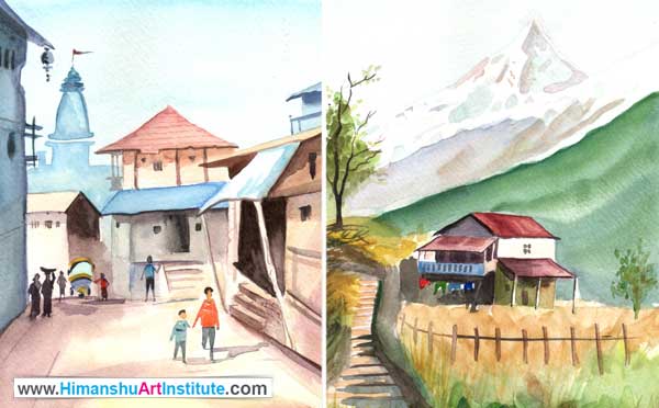 Online Professional Certificate Course in Water Colour Painting, Watercolour Painting Classes, Watercolor Painting Classes, Water Colour Painting Course, Watercolor Painting Course, Online Water Colour Painting Classes in Delhi, India