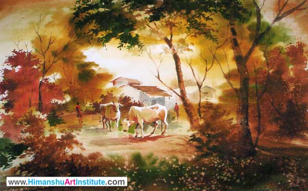 Online Professional Certificate Course in Water Colour Painting, Watercolour Painting Classes, Watercolor Painting Classes, Water Colour Painting Course, Watercolor Painting Course, Online Water Colour Painting Classes in Delhi, India