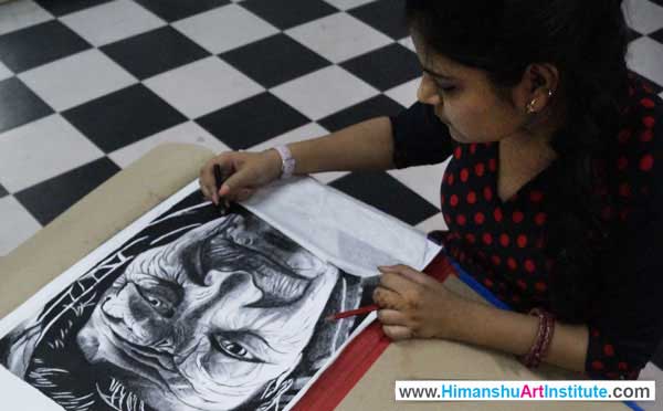 basic art for beginners, beginning course in drawing, beginning course in painting, painting course for beginners, online art classes for beginners, online art fundamental course in Delhi, India